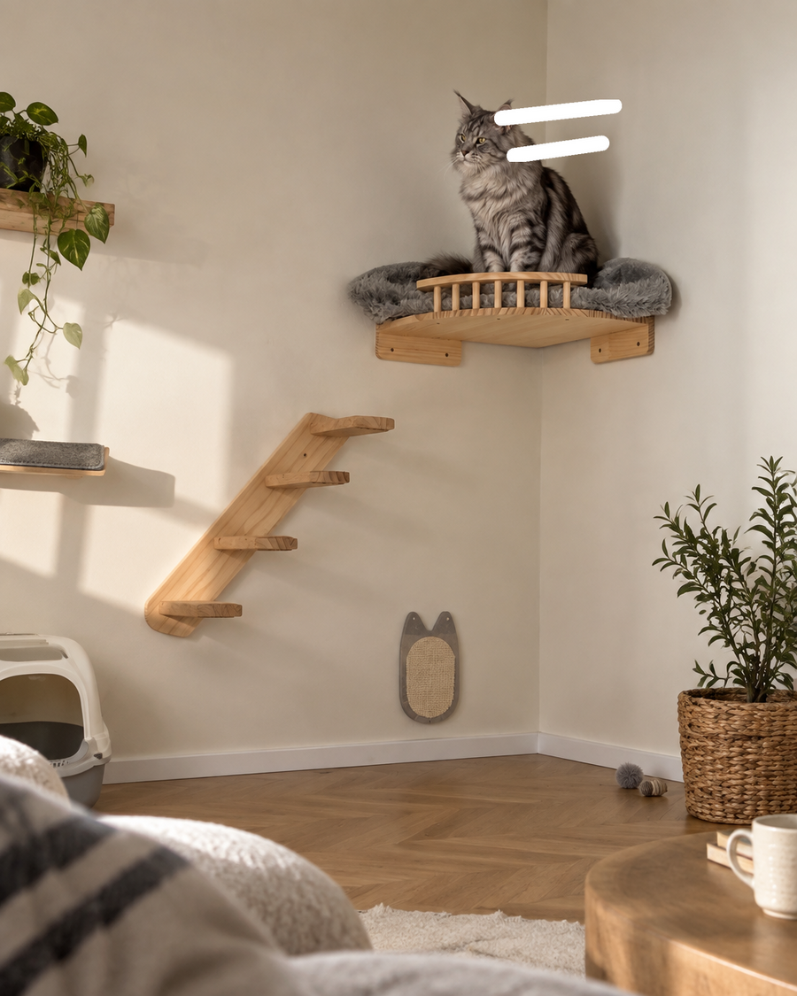 Arbre à chat mural maine coon