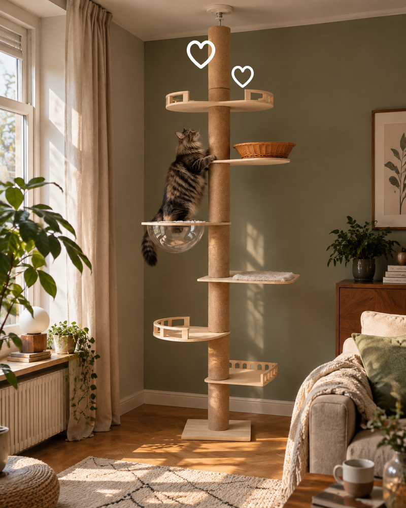Arbre à chat géant fixation plafond