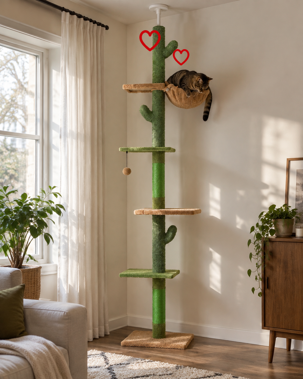 Arbre à chat original bois