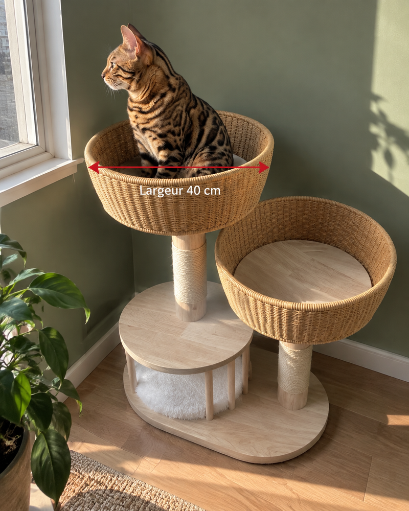 Photo · 3 — arbre à chat en bois design