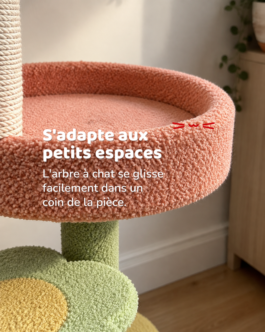 Arbre a chat fleur