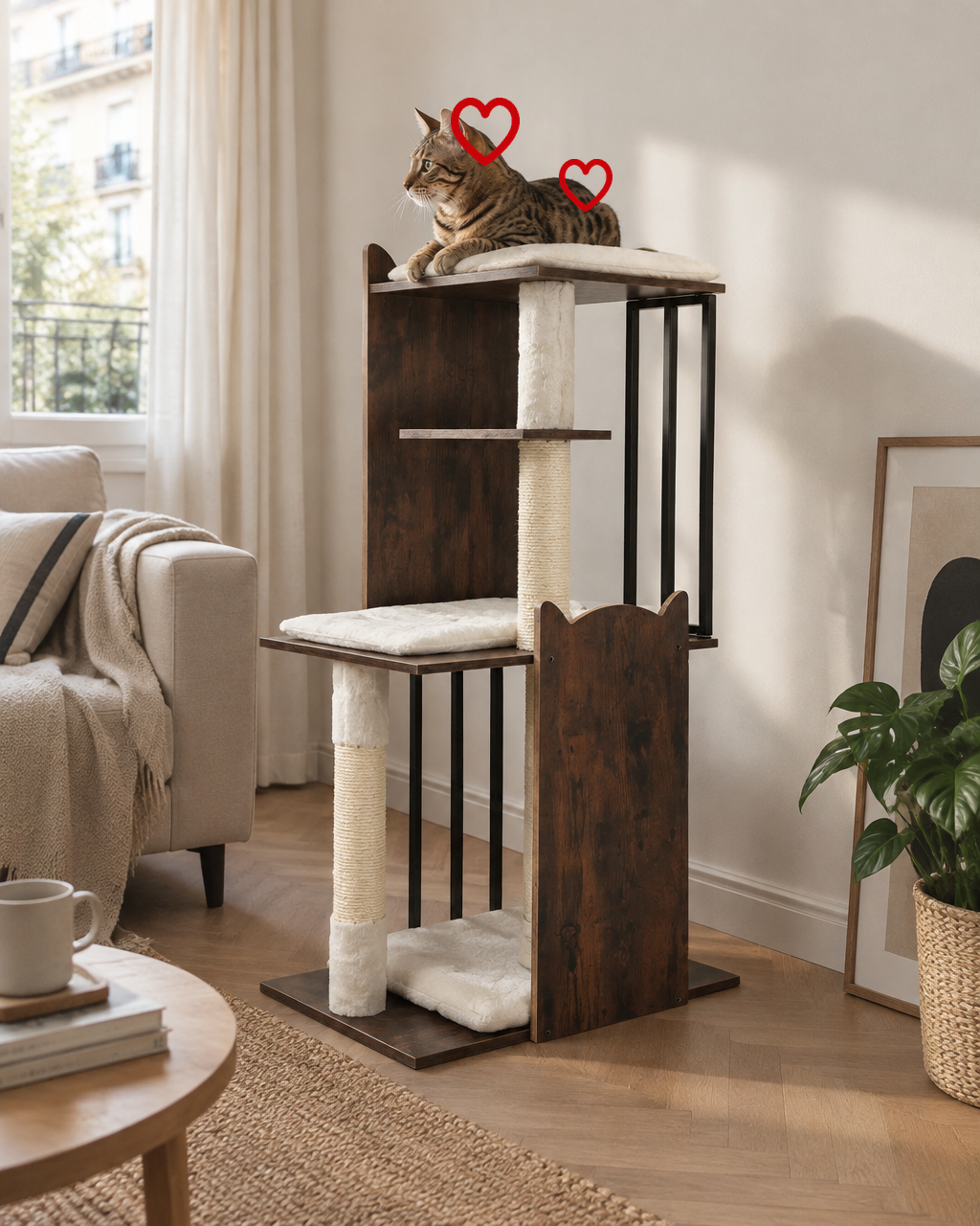 Arbre à chat design luxe