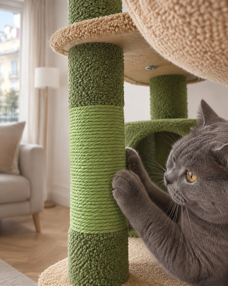 Il est trop haut pour mon plafond, ou trop large pour le coin. · AMT0233BN — arbre a chat cactus