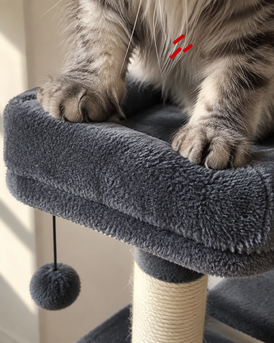 Ça bascule · AMT0204DGY-S — arbre a chat scandinave