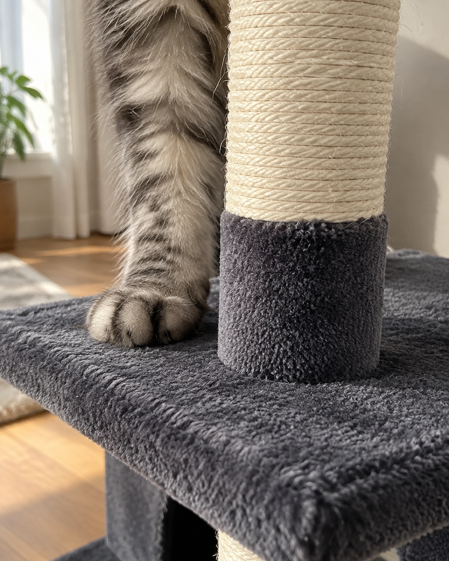 C'est trop large · AMT0204DGY-S — arbre a chat scandinave