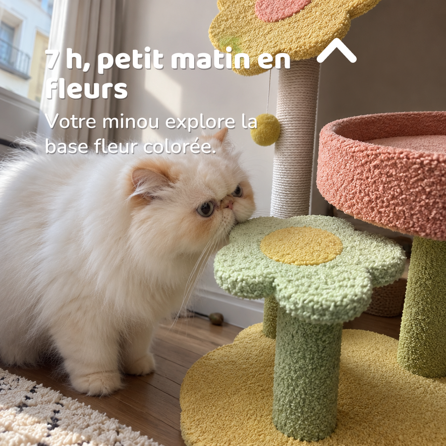 7 h, petit matin en fleurs — arbre a chat fleur