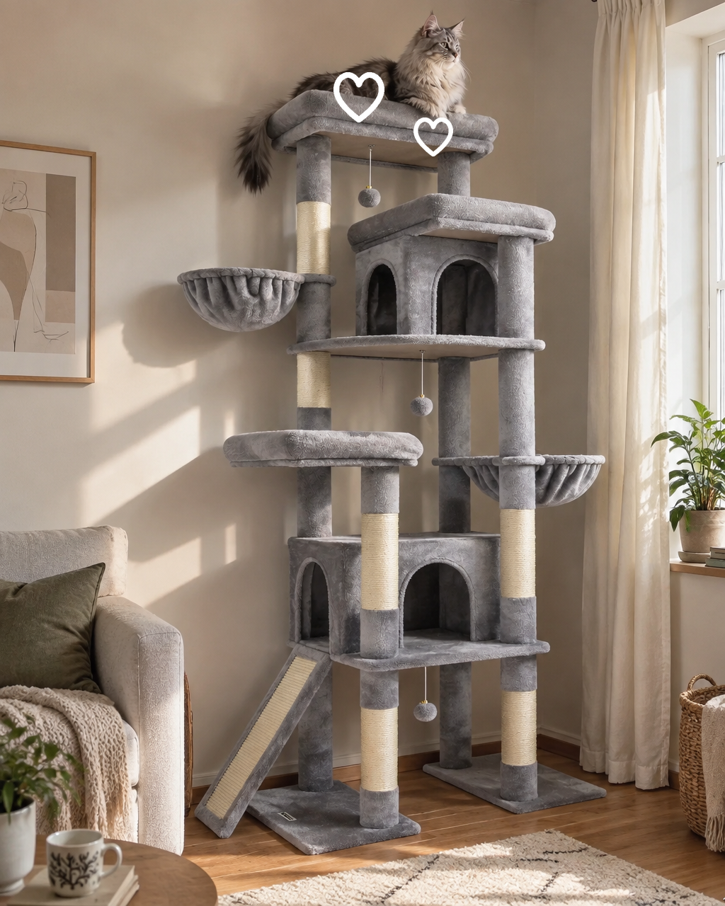 Arbre à chat xxl pour maine coon