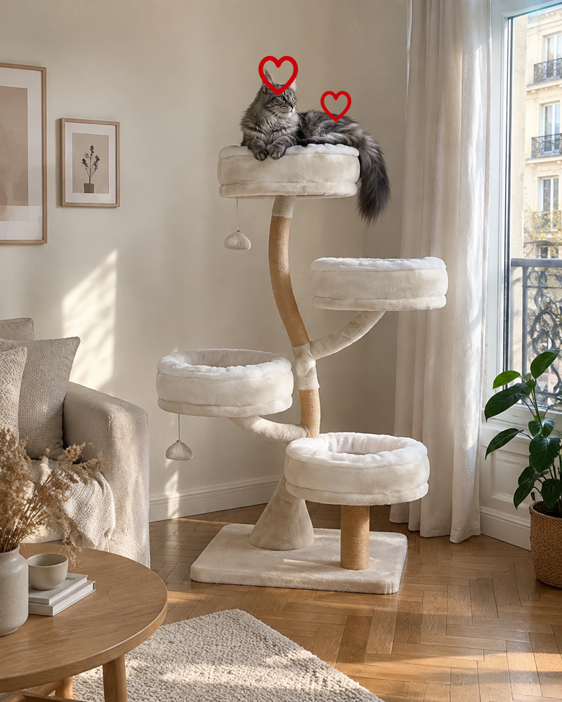Arbre à chat design scandinave