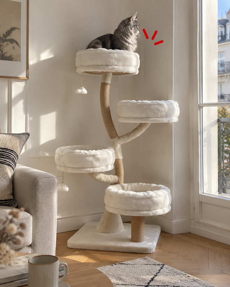 Arbre à chat design scandinave