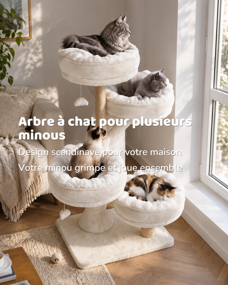 Arbre à chat design scandinave