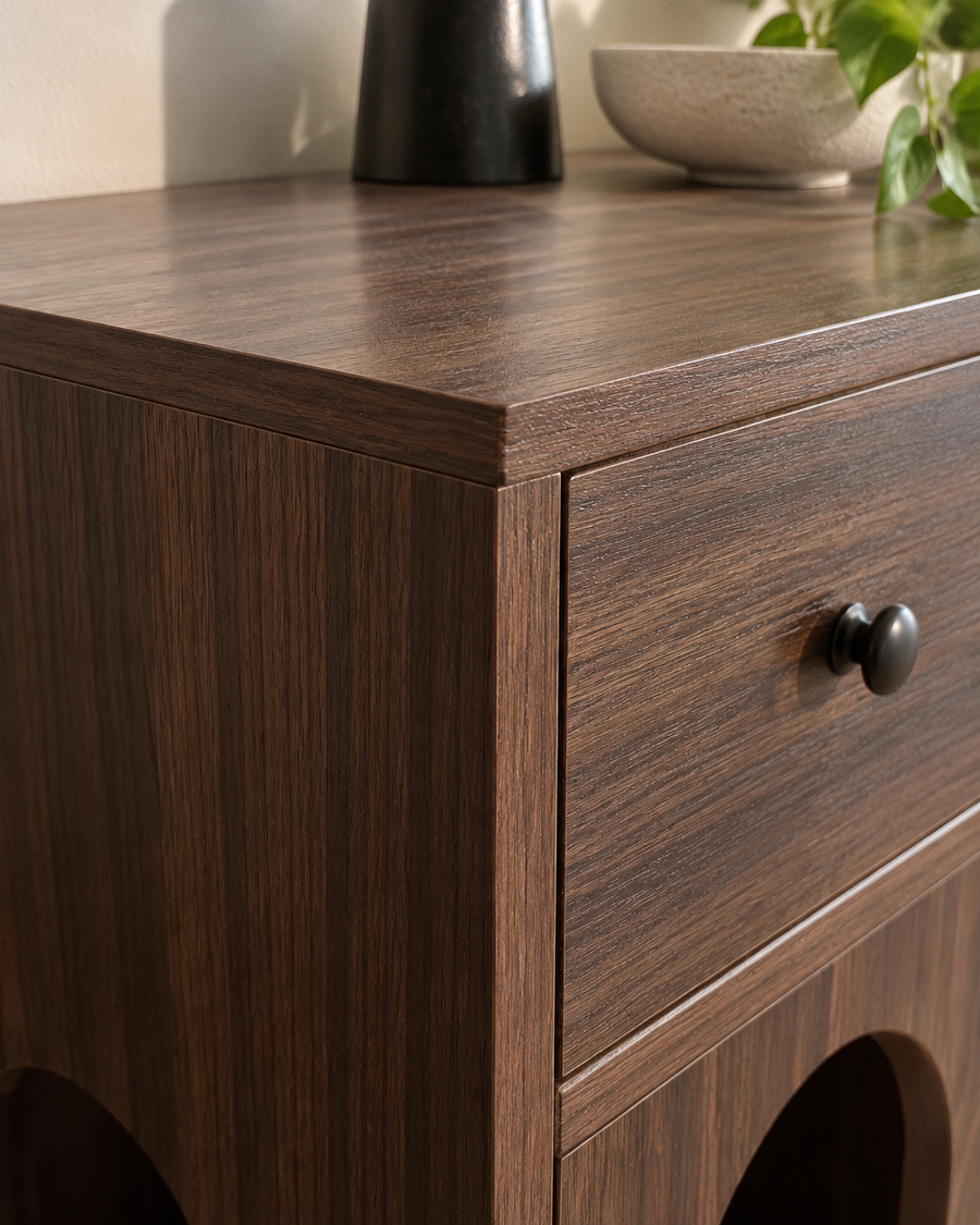 L'odeur va sortir dans le salon. · Germany — meuble litiere chat design