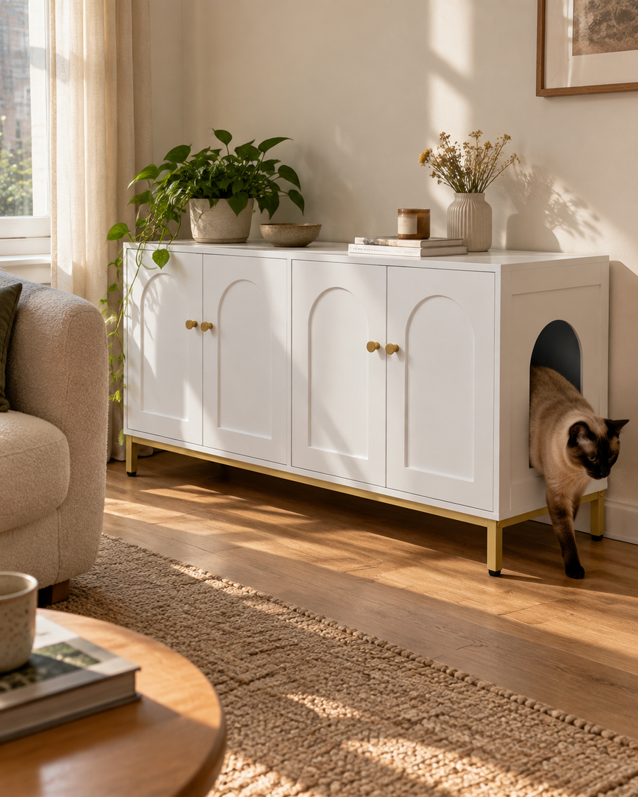 Photo principale — Meuble maison de toilette pour chat