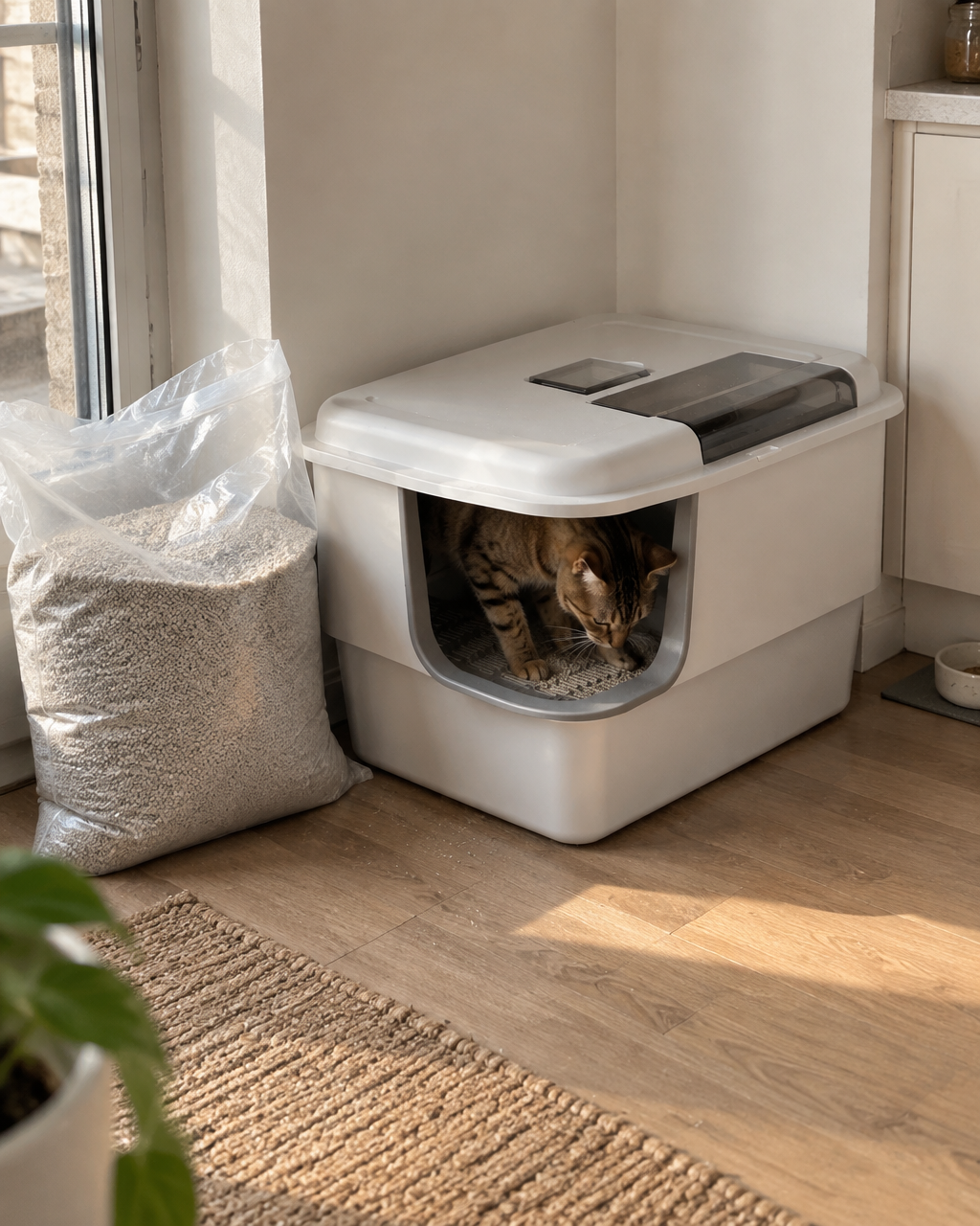 Le sac ne dure pas. · style4 — Maison de toilette pour chat xxl