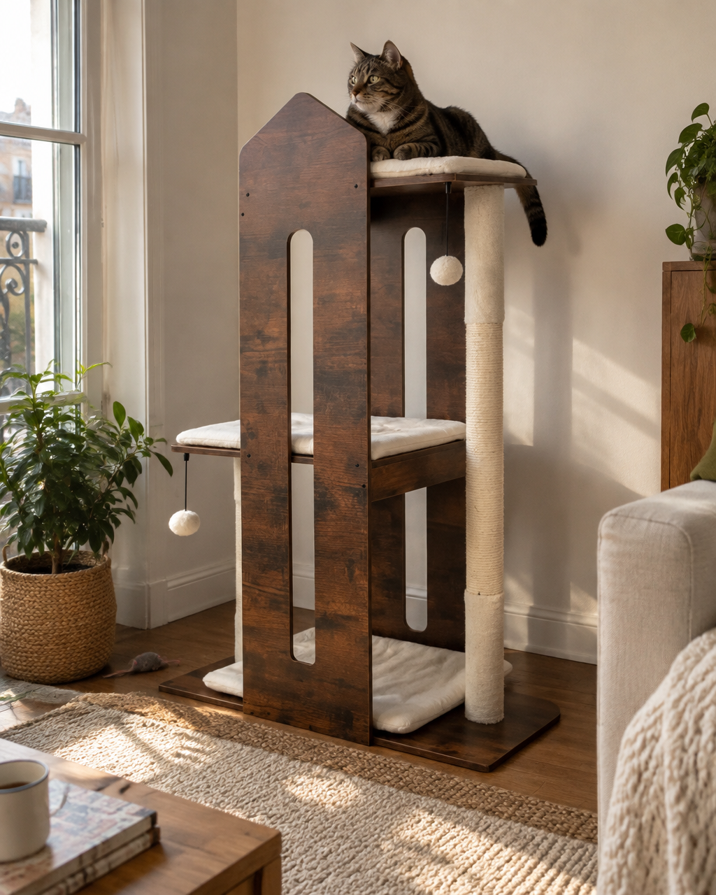 Photo principale — Arbre a chat de luxe bois