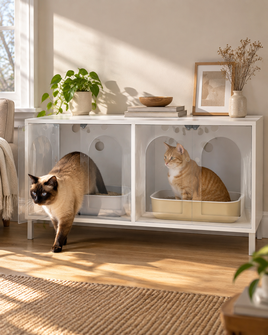 Photo · 3 — Meuble maison de toilette pour chat