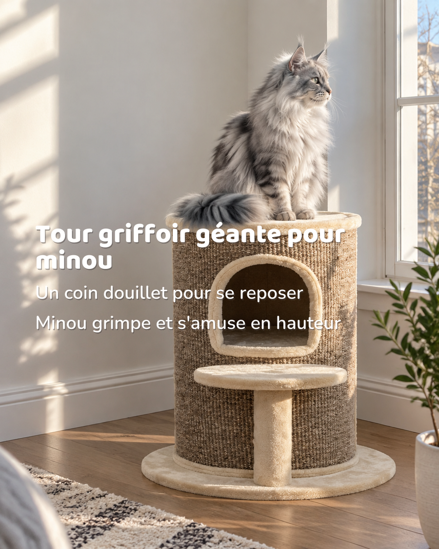 Tour griffoir chat xxl
