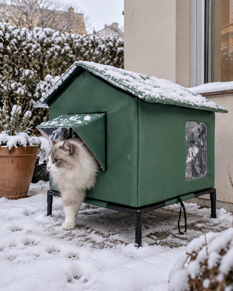 Photo principale — abri pour chat extérieur hiver