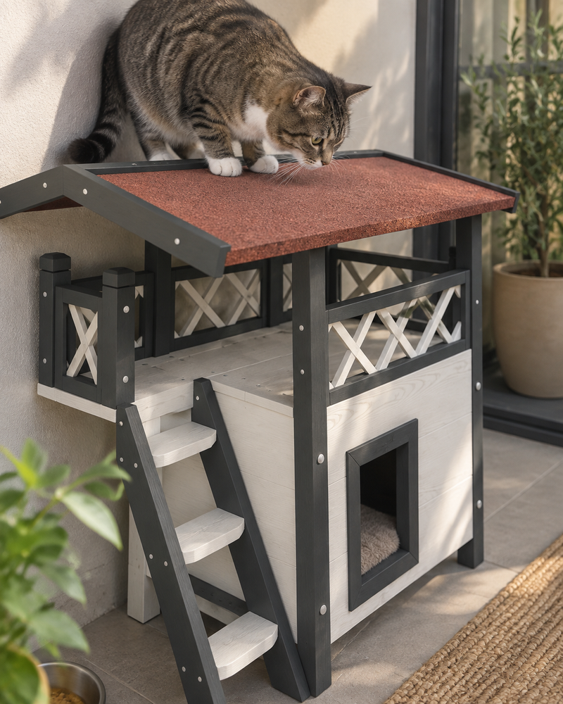 La matière · france — abri exterieur chat