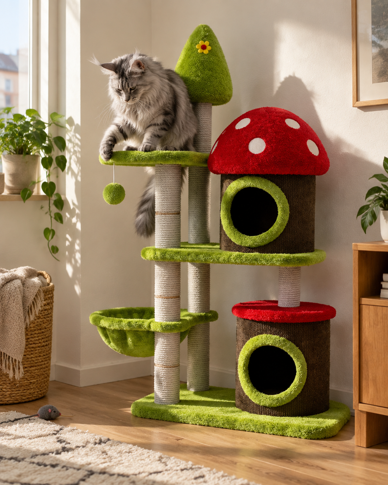Ensemble · 1 — Arbre à chat champignon