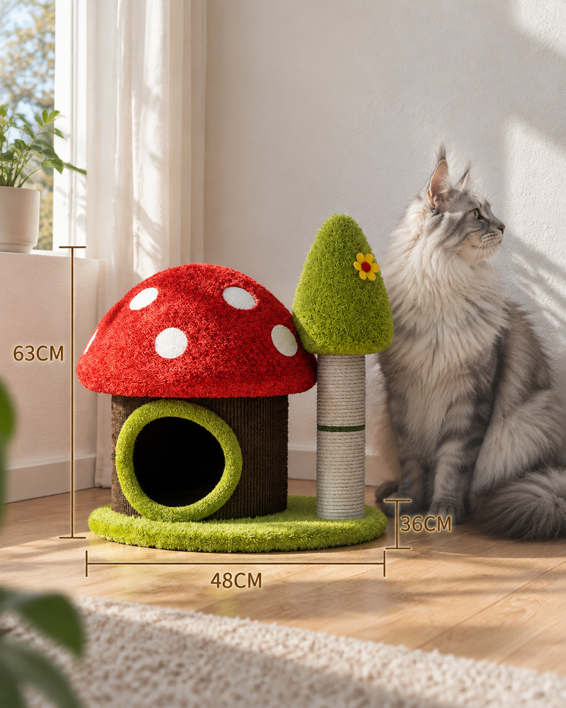 Variante · 63X48X36cm — Arbre à chat champignon