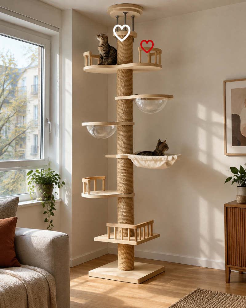 Arbre à chat gros tronc