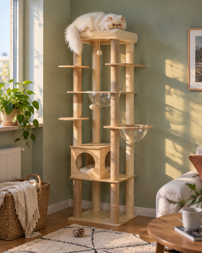 Ensemble · 1 — arbre à chat xxl en bois