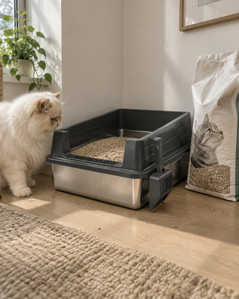 Le sac ne dure pas. · Germany — bac à litière grand chat