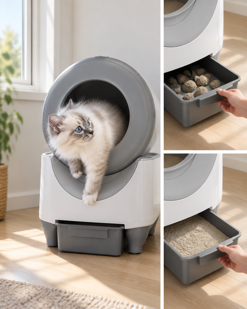 Photo · 3 — litiere pour chats autonettoyante