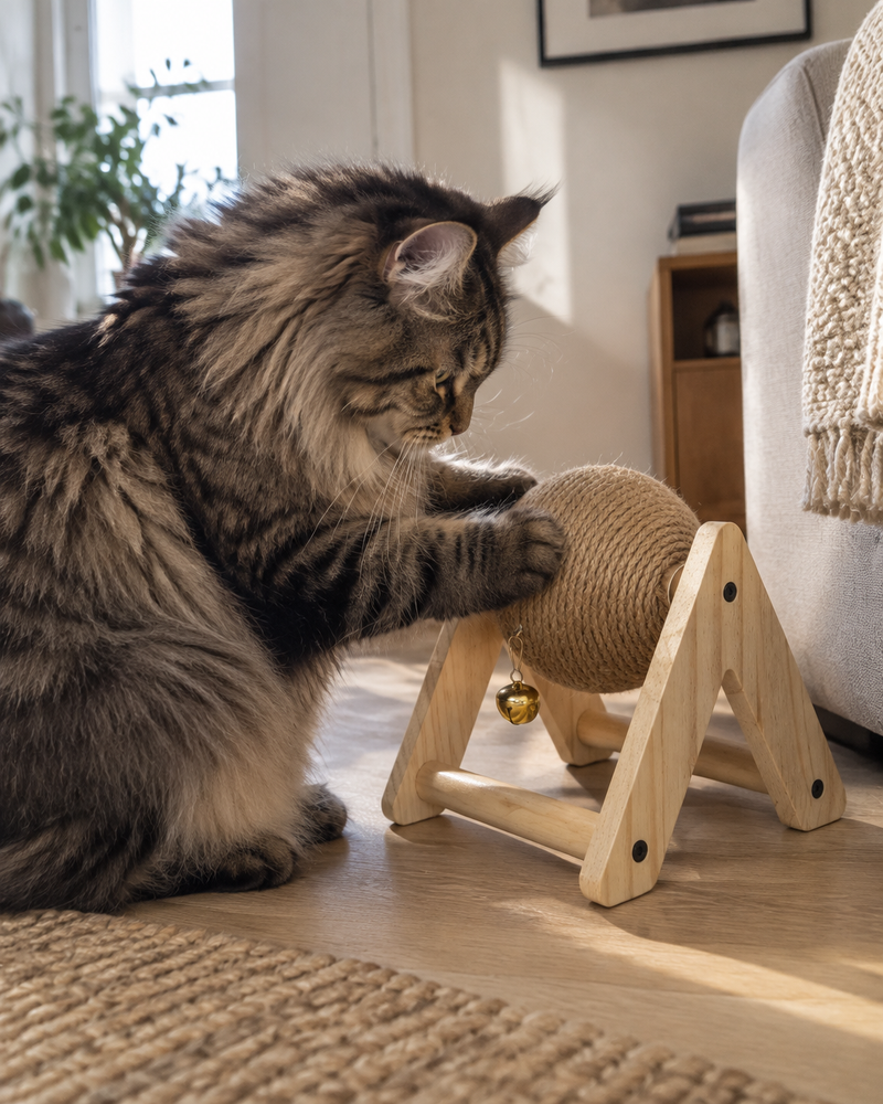 Je ne vois pas si la taille lui va. · Default Title — Griffoir chat rond