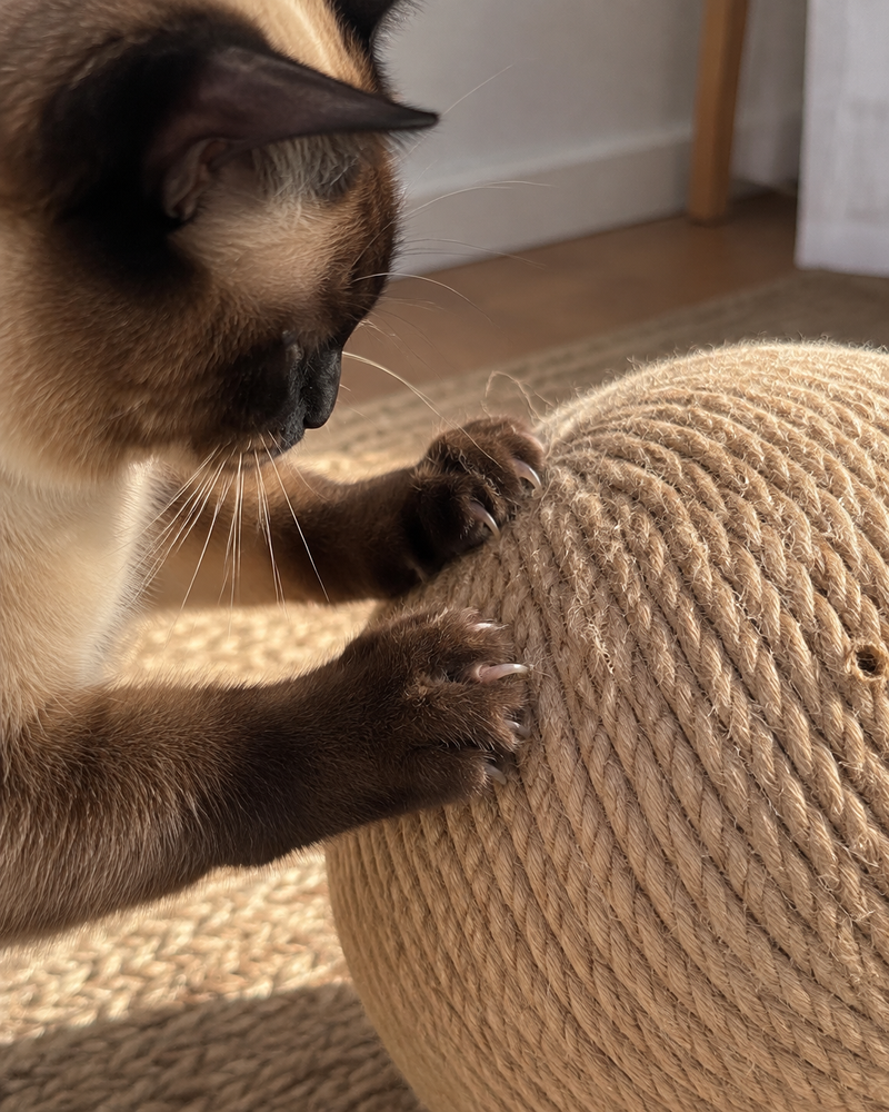Le chat va l'ignorer. · Large Diameter20cm — Boule griffoir chat