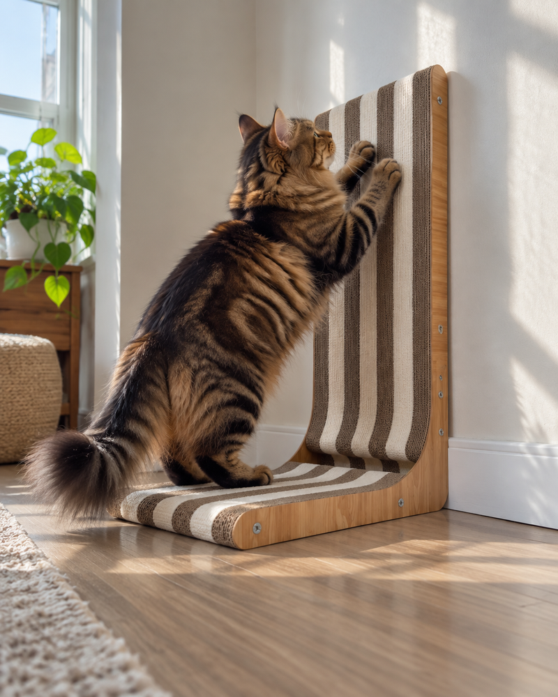 Griffer le griffoir. — Griffoir vertical chat