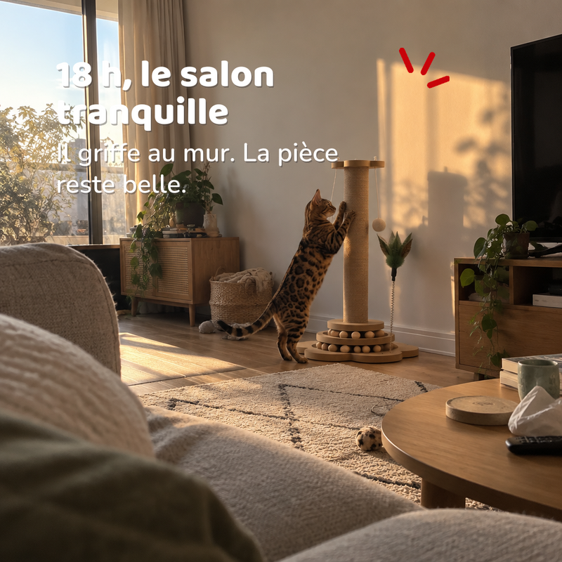 Tour griffoir pour chat