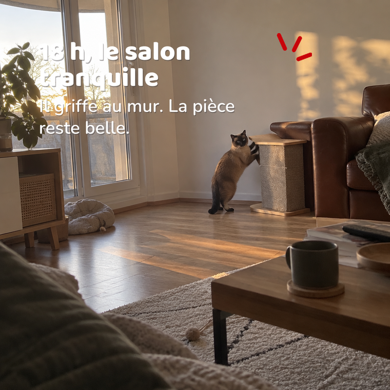 Griffoir chat en forme de canapé
