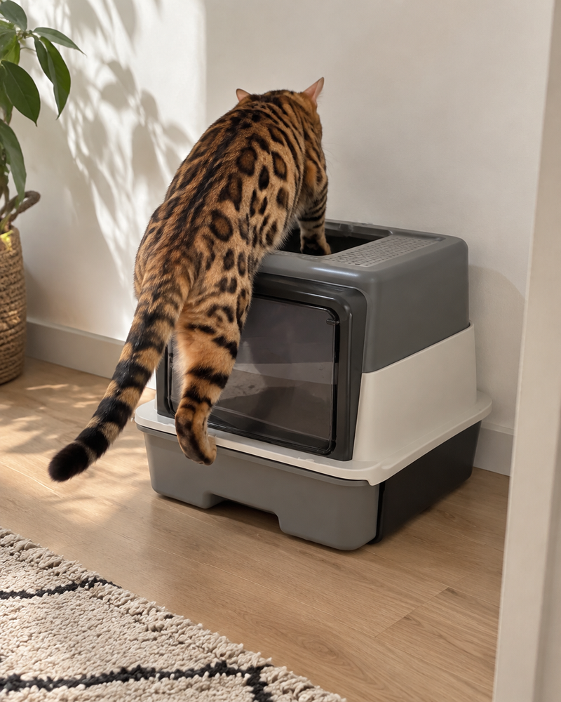 Variante · Whale Ash / 50 35 35 — Maison de toilette chaton