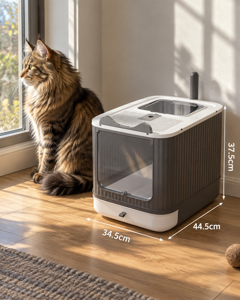 Photo · 6 — Litière chat fermée anti odeur