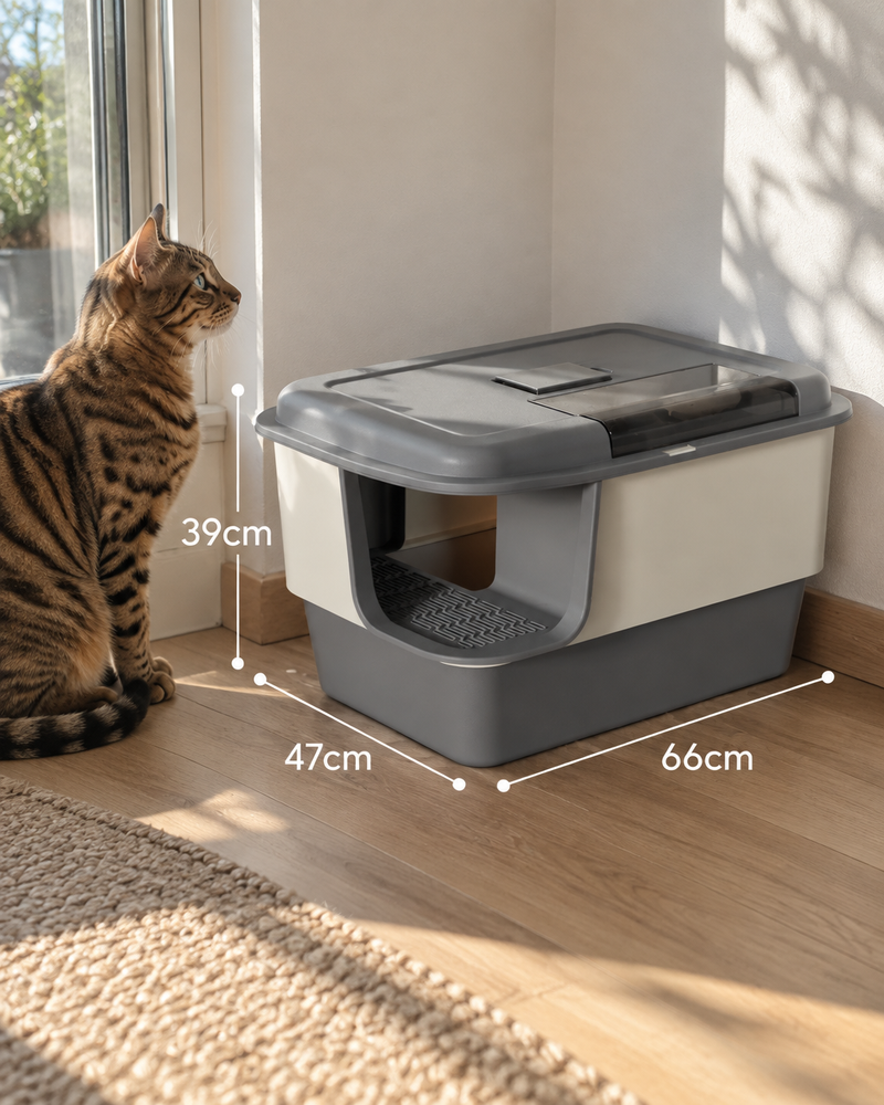 Variante · style1 / No plug — Maison de toilette pour chat xxl