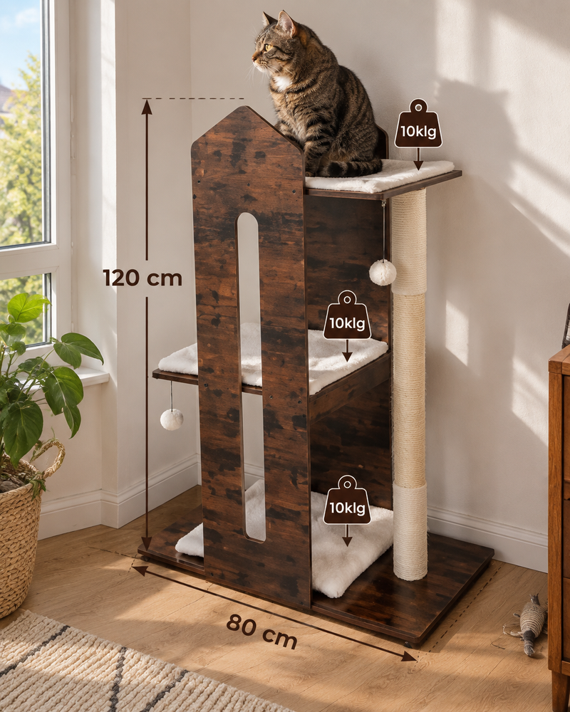 Photo · 8 — Arbre a chat de luxe bois