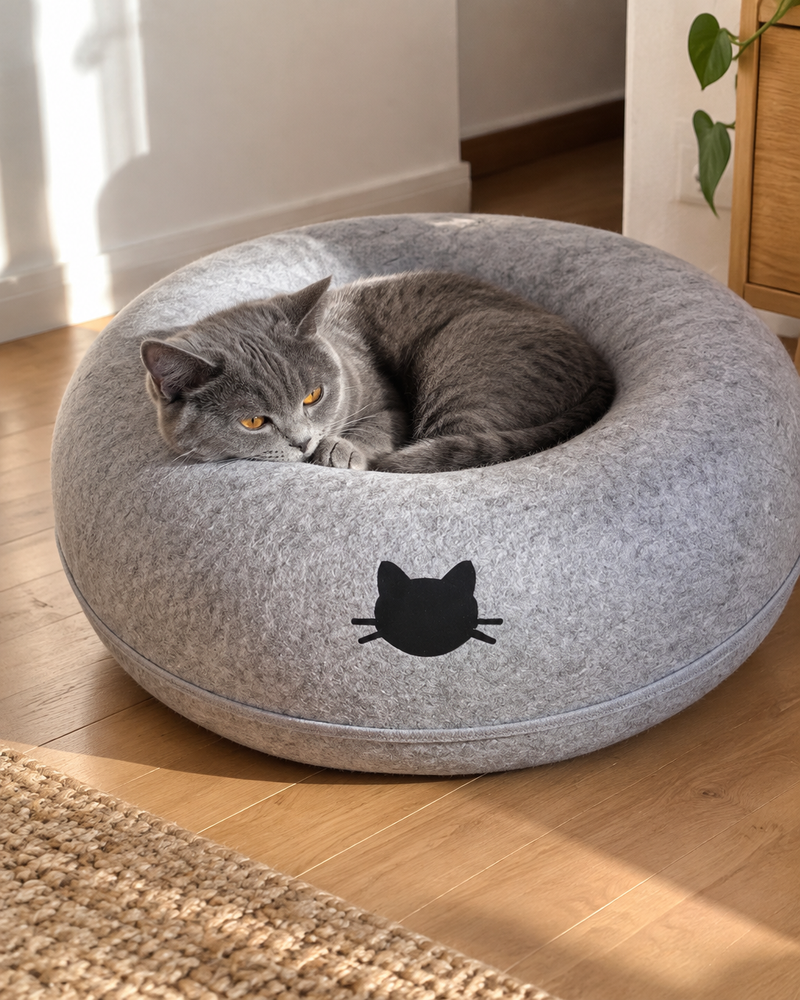 La matière. · Light Grey with hole — lit tunnel chat