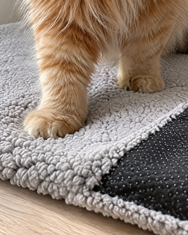 Ça bascule. · GRAY — couverture chauffante chat