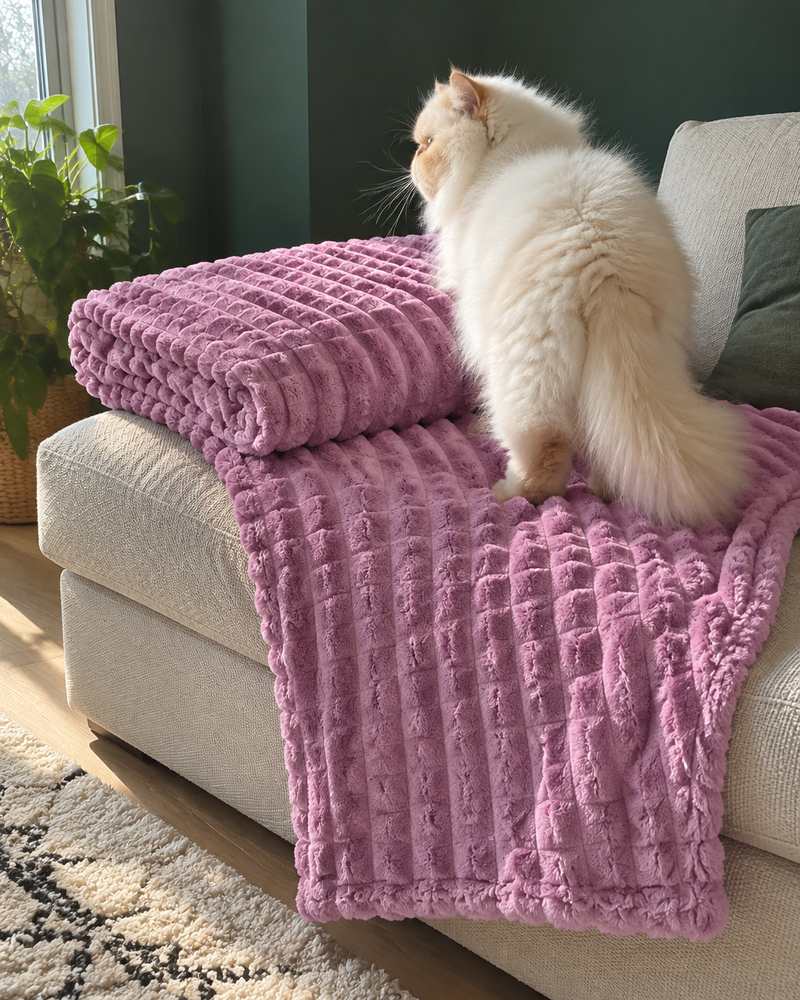 Variante · Glamour Purple / 200cmx230cm 1pcs — plaid chaton
